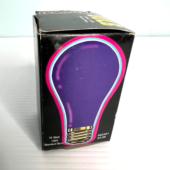 Vintage Spencer Gifts Lumaseries Black Light Party Bulb 75 Watt Tested 982561 - Picture 5 of 6